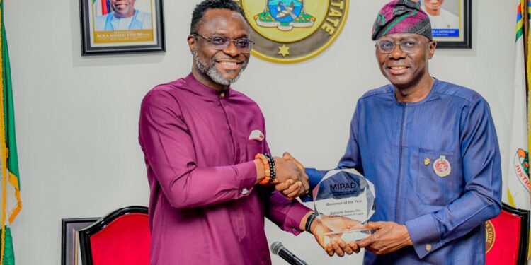 Sanwo-Olu Bags MIPAD’s Most Influential Governor of the Year Award